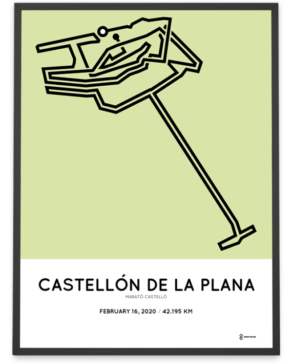 2020 Castellon marathon course poster