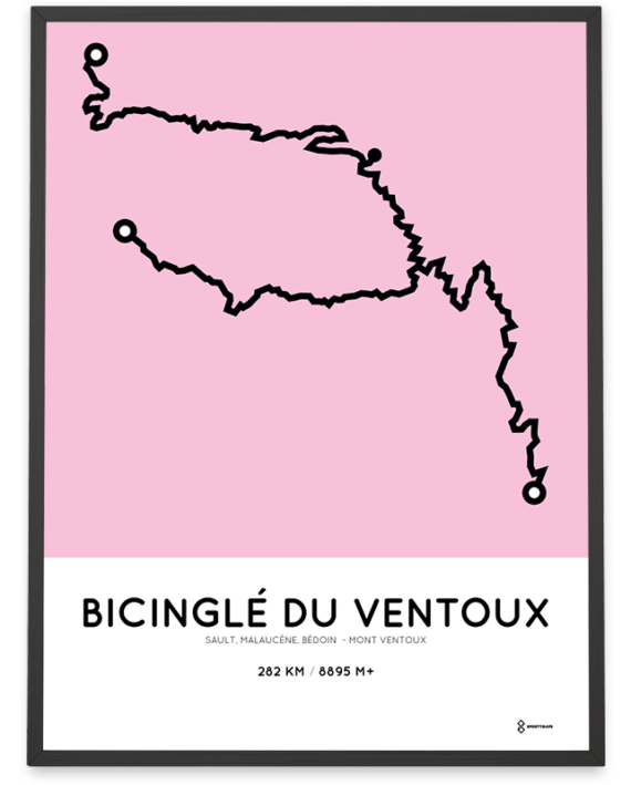 Bicingle du Ventoux Sportymaps course poster