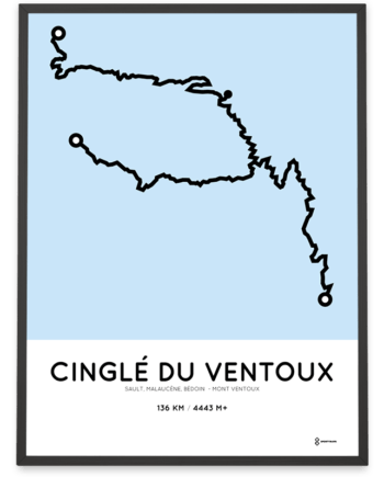 Cingle du Ventoux Sportymaps course print