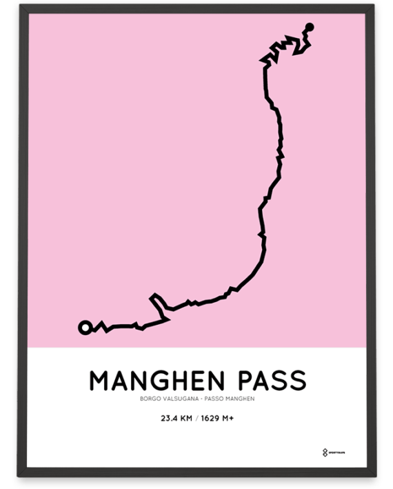 Manghen Pass Borgo Valsugana course print