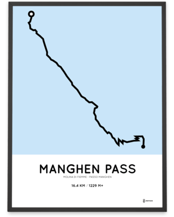 Manghen Pass Molina di Fiemme percorso print