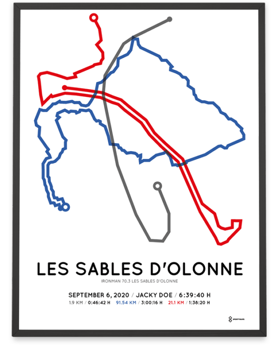 2020 Ironman70.3 Les Sables d'Olonne course poster