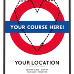 2020 London Virtual Marathon personal course poster