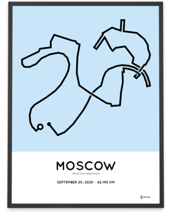 2020 Moscow marathon marathonermap