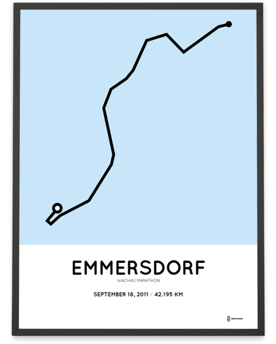 2011 Wachau Marathon strecke poster