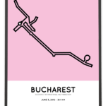 2012 Bucharest half marathon course poster