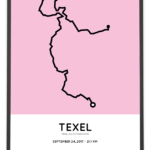 2017 Texel halve marathon parcours poster