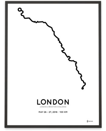 2018 London2Brighton Challenge course poster