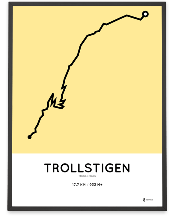 Trollstigen cycling course poster