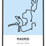 2012 Madrid maraton percorso print