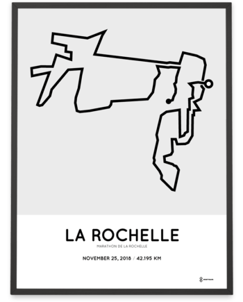 2018 Marathon de La Rochelle parcours poster