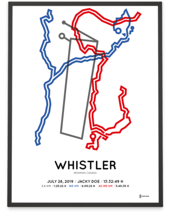 2019 Ironman Whistler course poster