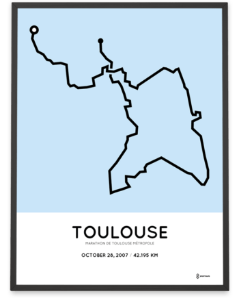 2007 Marathon de Toulouse parcours poster