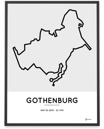 2019 Goteborgsvarvet course poster
