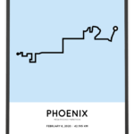 2020 Phoenix marathon course print
