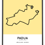 2019 Padua marathon course poster