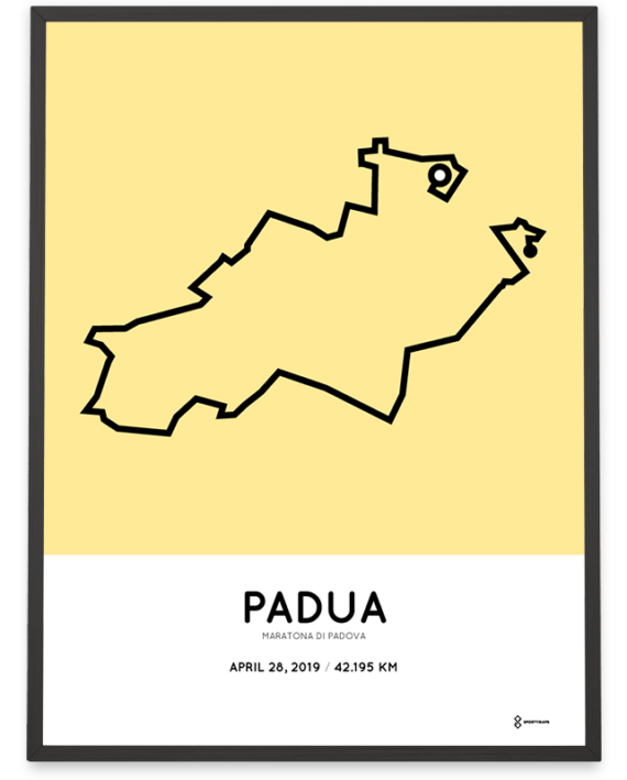 2019 Padua marathon course poster