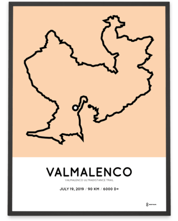 2019 Valmalenco Ultradistance trail 90km course poster