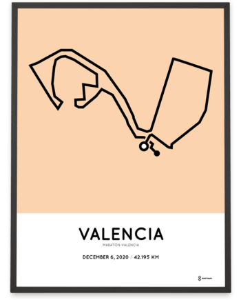 2020 Maraton Valencia course poster