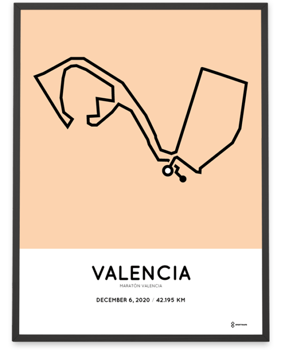 2020 Maraton Valencia course poster