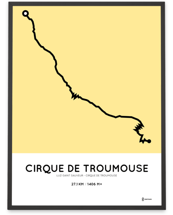 Cirque de Troumouse from Luz-Saint Sauveur parcours poster