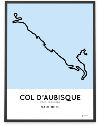 Col d'Aubisque from Laruns course poster