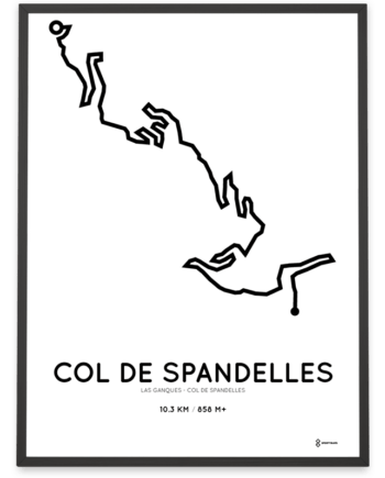 Col de Spandelles starting in Las Ganques parcours print