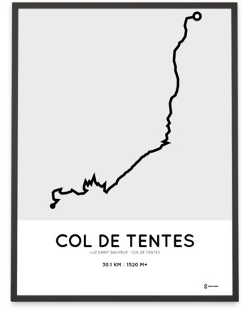 Col de Tentes from Luz Saint Sauveur course poster