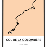 Col de la Colombiere from Le Grand-Bornard parcours poster