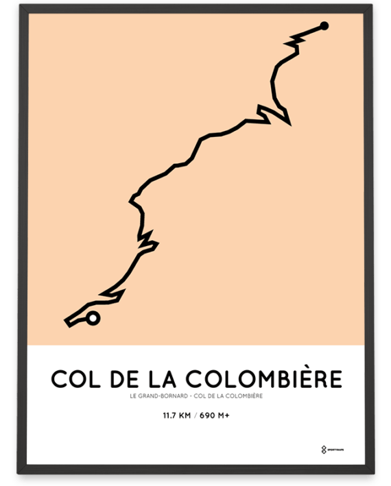 Col de la Colombiere from Le Grand-Bornard parcours poster
