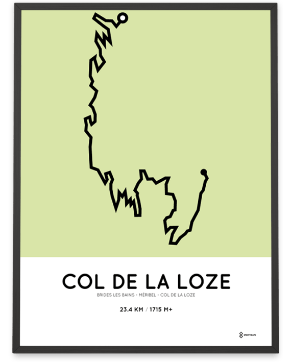 Col de la Loze course via Meribel print