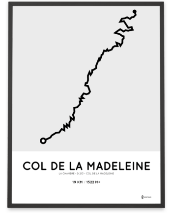 Col de la Madeleine course via D213 poster