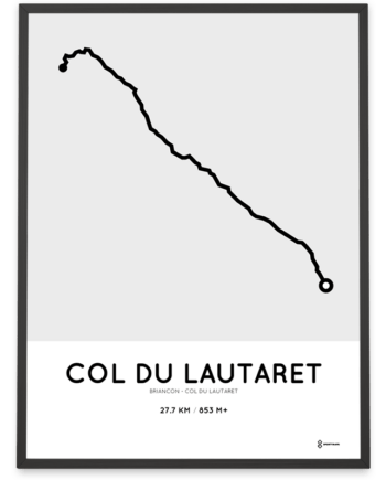 Col du Lautaret from Briancon parcours sportymaps print