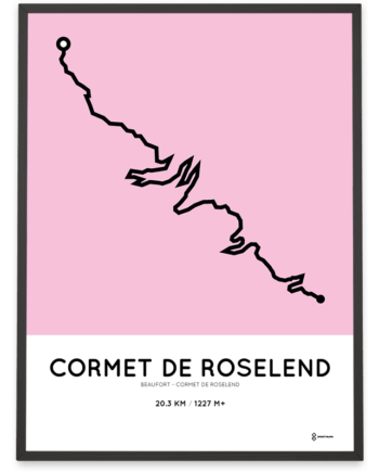 Cormet de Roselend parcours poster