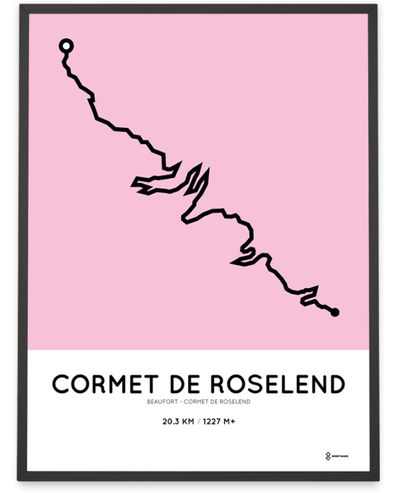 Cormet de Roselend parcours poster