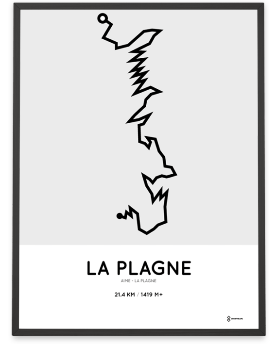 La Plagne parcours sportymaps poster