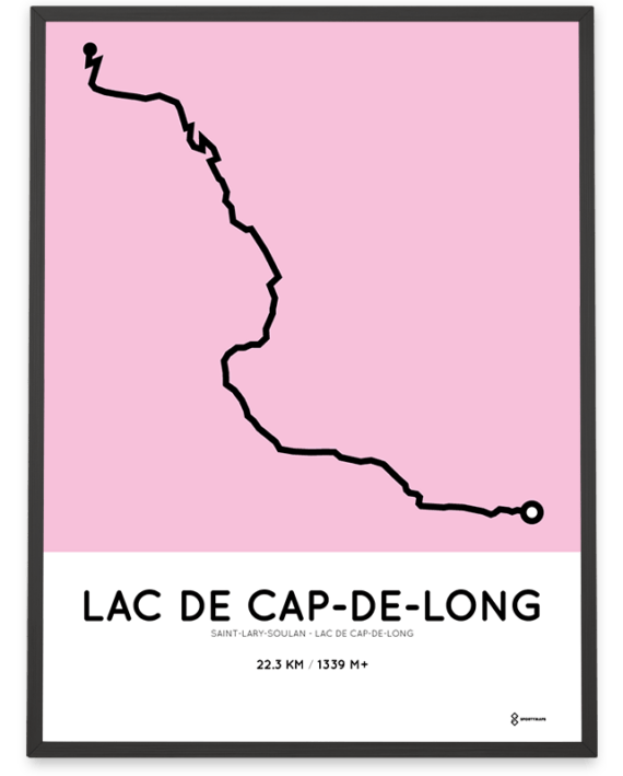 Lac de Cap-de-Long from Saint-Lary-Soulan parcours poster