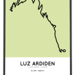 Luz Ardiden from Luz Saint Sauveur parcours poster