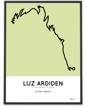 Luz Ardiden from Luz Saint Sauveur parcours poster