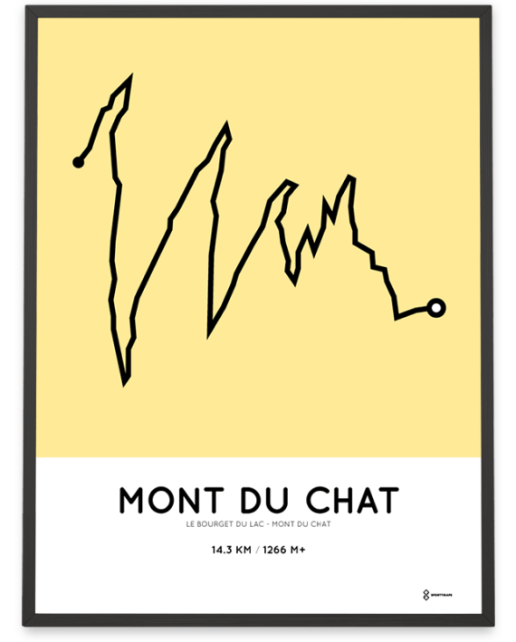 Mont du Chat from Le Bourget du Lac parcours poster