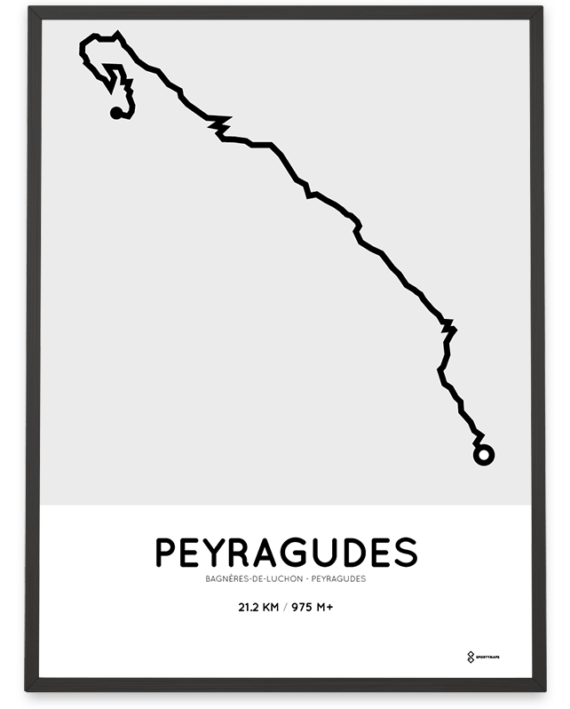 Peyragudes from Bagnères-de-Luchon parcours poster