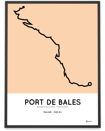 Port de Bales from Bagnères-de-Luchon coursemap print