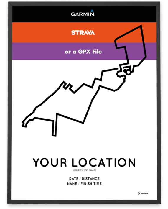 Custom Sportymap course poster