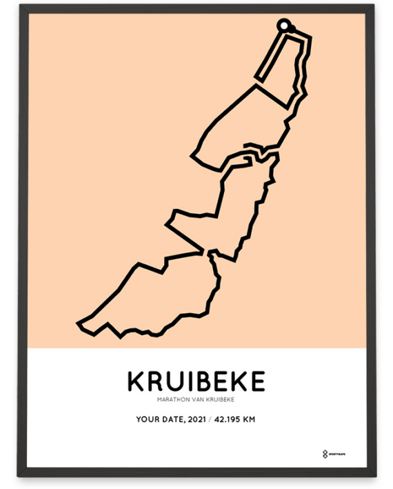 2021 Marathon van kruibeke Sportymaps kader