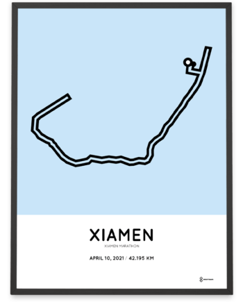 2021 Xiamen marathon course poster