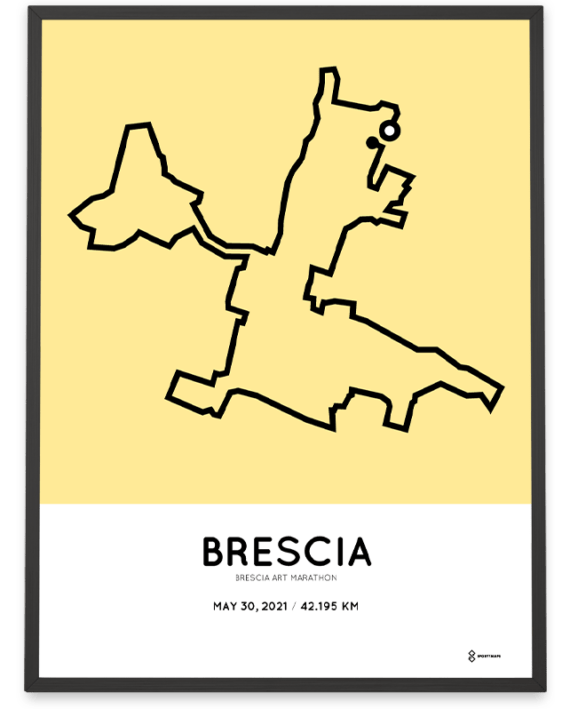 2021 Brescia Art marathon course poster