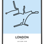 2019 London 10k routemap print