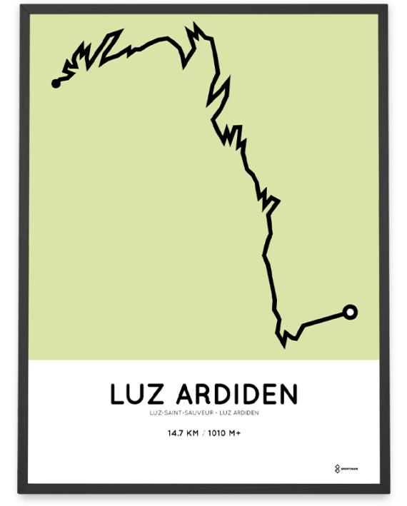 Luz Ardiden parcours (Luz-saint-sauveur) route print