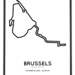 2010 Brussels marathon parcours poster