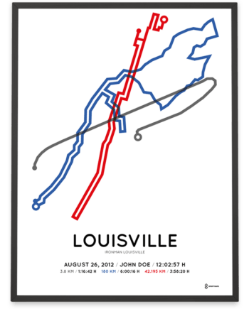 2012 Ironman Louisville course poster